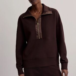 Varley Keller Half-Zip | Coffee Bean | Size L